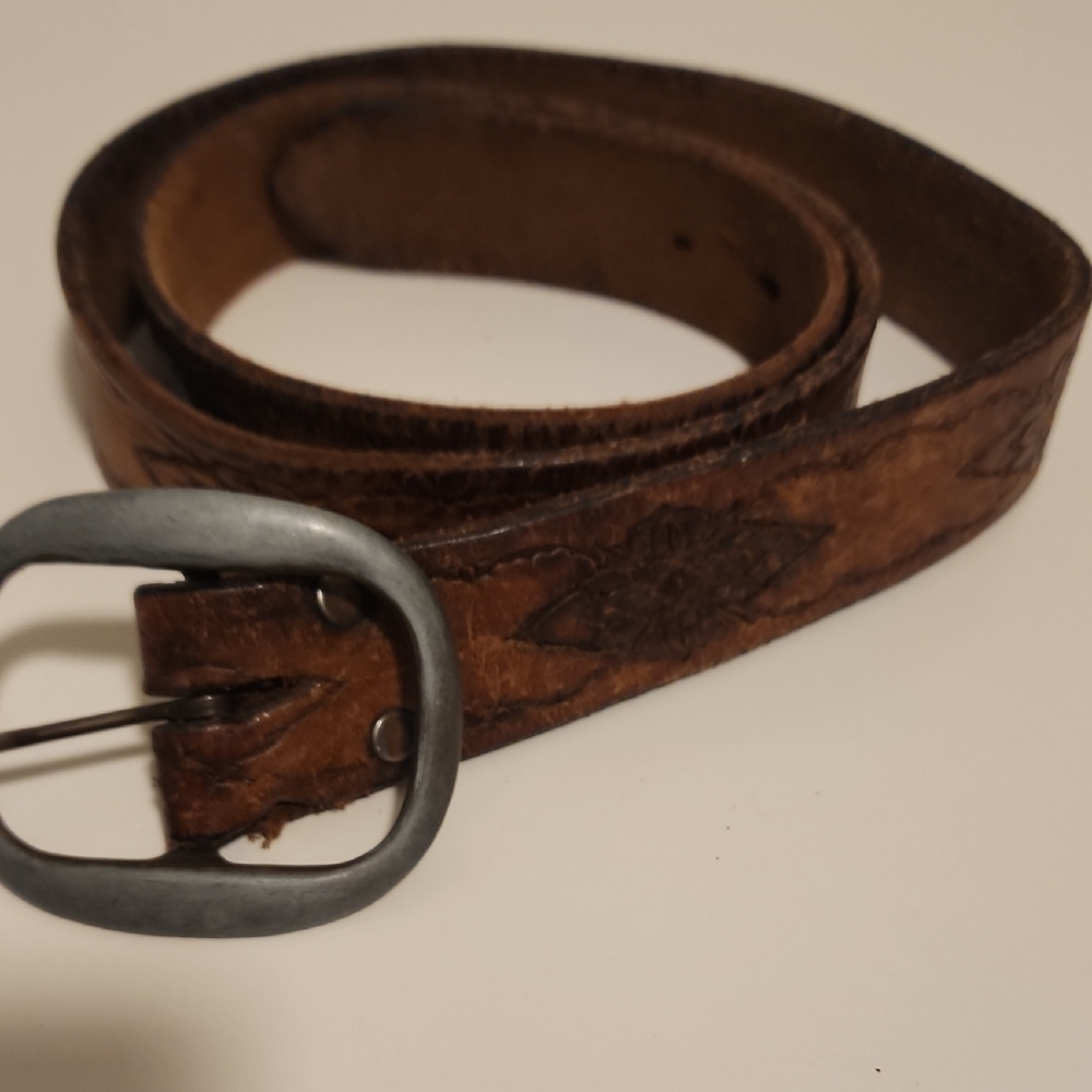 Men's Brown Leather Belt